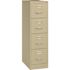 Lorell 15 in. x 25 in. x 52 in. Putty 4-Drawer Vertical File with Lock