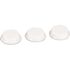 Richelieu Hardware White Rubber Cylindrical Self-Adhesive Bumper (24-Pack)