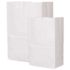 Duro 5 in. x 3-1/8 in. x 9-3/4 in. 4 lb. Size, 30 lb. Basis Weight White Standard Grocery Bags (500 per Bale)
