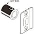 Prime-Line Drive-In Ball Catch w/Strike, 3/4 in. x 1-3/16 in., Diecast Construction, Brass Plated, Adjustable (10-pack)