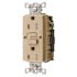 HUBBELL WIRING 15 Amp 125-Volt NEMA 5-15R Hubbell AUTOGUARD Commercial Standard Tamper-Resistant GFCI Receptacle, Ivory
