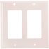 Preferred Industries White 2-Gang Decorator/Rocker Wall Plate (1-Pack)