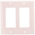 Preferred Industries White 2-Gang Decorator/Rocker Wall Plate (1-Pack)