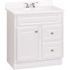 Glacier Bay Hampton 30 in. W x 21 in. D x 33.5 in. H Bath Vanity Cabinet without Top in White