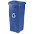 Rubbermaid Commercial Products Untouchable 23 Gal. Blue Square Recycling Container