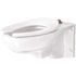 Gerber North Point 1.28/1.6 GPF Wall-Hung Elongated Toilet Bowl Only with Top Spud Flushometer in White
