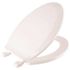 Premier Elongated Closed Front Toilet Seat in White
