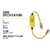 Yellow Jacket 2 ft. 12/3 SJTW In-Line GFCI Heavy-Duty Cord with Power Light Plug