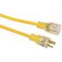 Yellow Jacket 100 ft. 14/3 SJTW Indoor/Outdoor Yellow Extension Cord with Lighted Receptacle