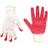 Custom LeatherCraft Large Economy String Knit with Red Latex Dip Gloves (12-Pairs)