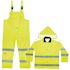 Custom LeatherCraft Unisex 2X-Large PVC 3-Piece ANSI Class 3 Rain Suit