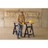 Stanley 32 in. H Plastic 2-Way Adjustable Folding Sawhorse (2 Pack)