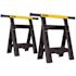 Stanley 32 in. H Plastic 2-Way Adjustable Folding Sawhorse (2 Pack)