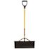 SEYMOUR MFG. STRUCTRON STEEL SNOW PUSHER WITH 24 IN. HEAD WITH BRACES AND 42 IN. FIBERGLASS HANDLE