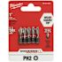 Milwaukee SHOCKWAVE Impact Duty 1 in. Phillips #2 Alloy Steel Insert Bit (5-Pack)
