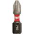 Milwaukee SHOCKWAVE Impact Duty 1 in. Phillips #2 Alloy Steel Insert Bit (5-Pack)