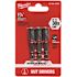 Milwaukee SHOCKWAVE Impact Duty 1/4 in. x 1-7/8 in. Alloy Steel Magnetic Nut Driver Bit (3-Pack)
