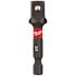 Milwaukee SHOCKWAVE Impact Duty 1/4 in. x 3/8 in. Alloy Steel Square Socket Adapter
