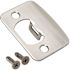 Kwikset 1/4 in. Satin Nickel Full Lip Round Corner Strike