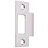 Kwikset 2-3/4 in. x 1-1/8 in. Metal Satin Chrome Jamb Strike