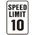 HY-KO 12 in. x 18 in. Speed Limit 10 MPH Heavy-Duty Reflective Sign