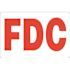 HY-KO 10 in. x 14 in. FDC (Fire Department Connection) Heavy-Duty Reflective Sign