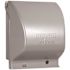 TAYMAC N3R Extra Duty 3.5-in. deep Aluminum Gray 2-Gang Weatherproof In-use Electrical Outlet Cover, UFAST 55-in-1, Lockable