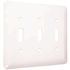 TAYMAC 3-Gang White Toggle Wall Plate