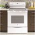 GE 30 in. 4 Burner Element Free-Standing Electric Range in White with Self Clean