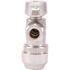 SharkBite 1/2 in. Push-to-Connect x 3/8 in. O.D. Compression Chrome-Plated Brass Quarter-Turn Angle Stop Valve