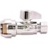 SharkBite 1/2 in. Push-to-Connect x 3/8 in. O.D. Compression Chrome-Plated Brass Quarter-Turn Straight Stop Valve