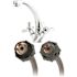 Fluidmaster 3/8 in. Compression x 1/2 in. F.I.P. x 16 in. L Click Seal Braided Stainless Steel Faucet Connector
