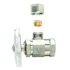 BrassCraft 1/2 in. FIP Inlet x 3/8 in. OD Compression Outlet Multi-Turn Angle Valve with Brass Stem
