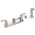 CLEVELAND FAUCET GROUP Cornerstone 2-Handle Standard Kitchen Faucet with Matching Side Spray in Chrome