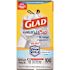 Glad Forceflex Plus 13 Gal. White Tall Kitchen Drawstring Trash Bags (100-Case)