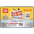 Glad Forceflex Plus 13 Gal. White Tall Kitchen Drawstring Trash Bags (100-Case)