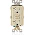 Leviton 20 Amp Tamper Resistant AFCI Duplex Outlet, Ivory AFTR2-I