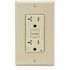 Leviton 20 Amp Tamper Resistant AFCI Duplex Outlet, Ivory AFTR2-I