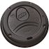 Dixie Dome Large, Black, Disposable Plastic Hot Cup Lids, (1,000 Lids per Case)