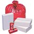 Pitt Plastics 45 Gal. 40 in. x 47 in. 1.2 mil Red Low-Density Trash Bags (100/Case)