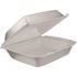 DART Hinged Containers With Removable Lid White Medium 1-Compartment (200 per Case)