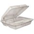 DART Hinged Containers With Removable Lid White Large 3-Compartment (200 per Case)