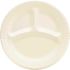 DART 9 in. White Compartmented Non-Laminated Concorde Plate (500 Per Case)
