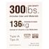 Werner Fiberglass Stepladder Duty Rating Labels, 300 lbs.