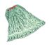 Rubbermaid Commercial Products Super Stitch Blend Large Wet Mop 1 in. Headband, Green