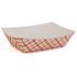 Southern Champion Tray Southland Red Size #50 1/2 lb. Checkered Food Tray (1,000 per Case)