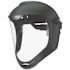 Uvex Bionic Black Matte Faceshield with Clear PC Uncoated Visor