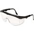 MCR Safety TK1 Black Frame Clear Lens UV Protection Safety Glasses