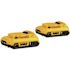 DEWALT 20V MAX Compact Lithium-Ion 2.0Ah Battery Pack (2 Pack)