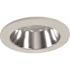 Monument RECESSED LIGHTING UNIVERSAL 4 IN. ALZAK BAFFLE CHROME REFLECTOR WITH WHITE TRIM RING